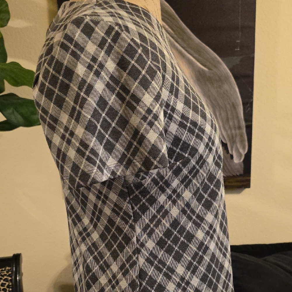Tommy Hilfiger Gray Plaid Sheath Dress - Picture 4 of 8